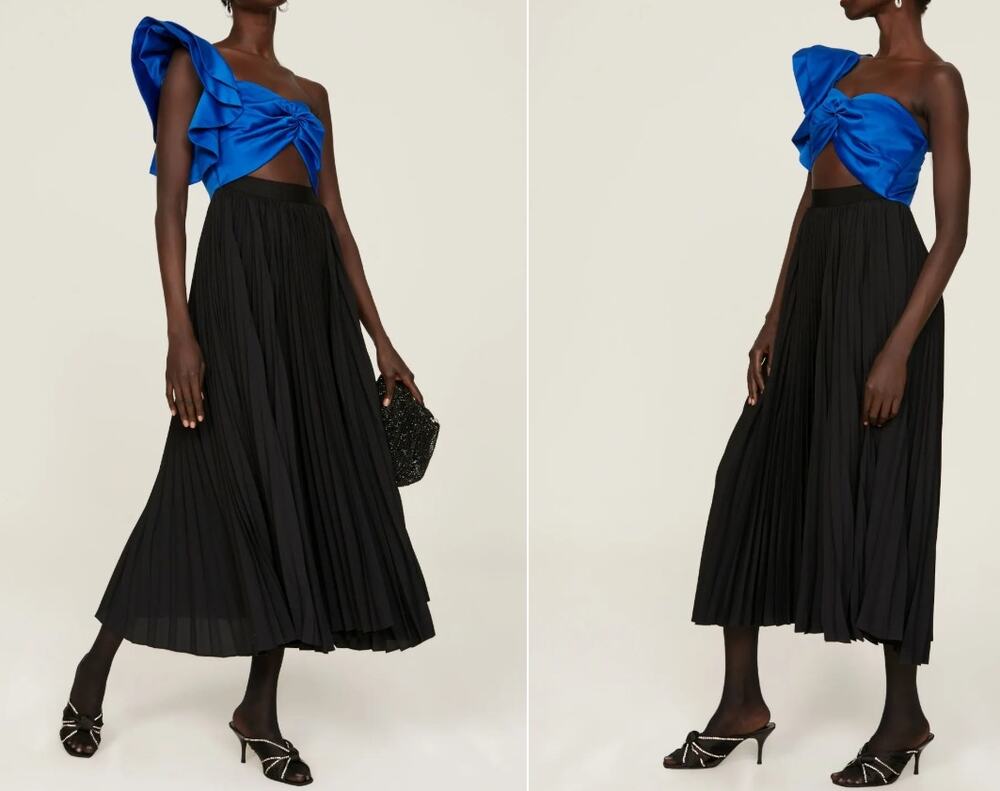 AMUR Cleopatra Pleated Dress Size 6